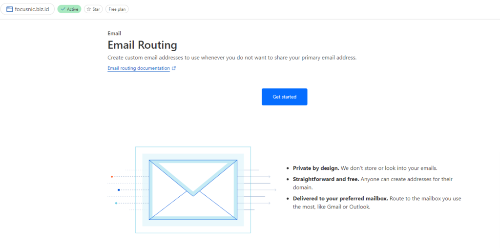 Focusnic - Cara Konfigurasi Forwarding Email CloudFlare