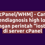 [cPanel/WHM] - Cara mendiagnosis high load dengan perintah "iostat" di server cPanel