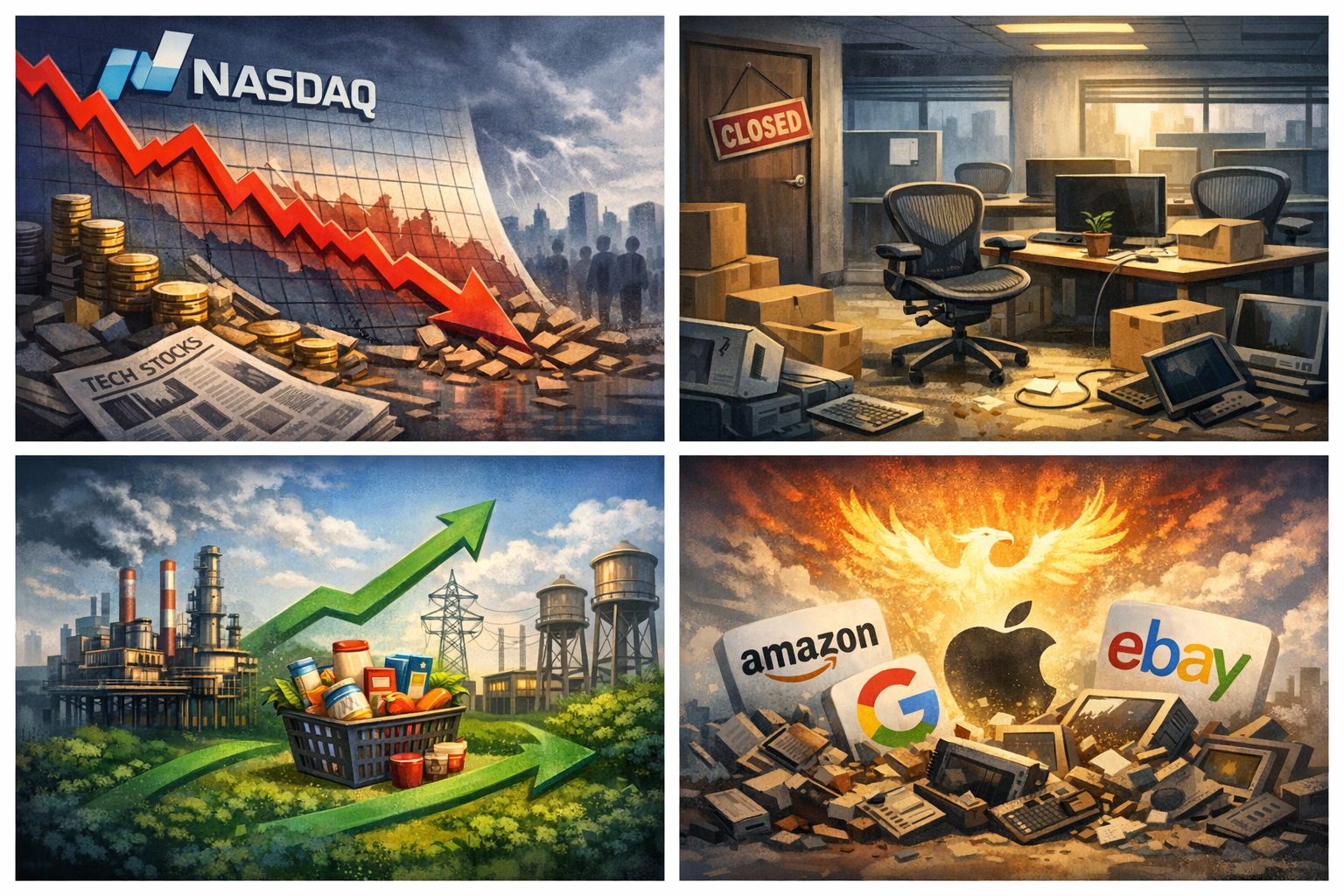 Focusnic - Dampak Global Pecahnya Gelembung Dotcom (2000–2002)