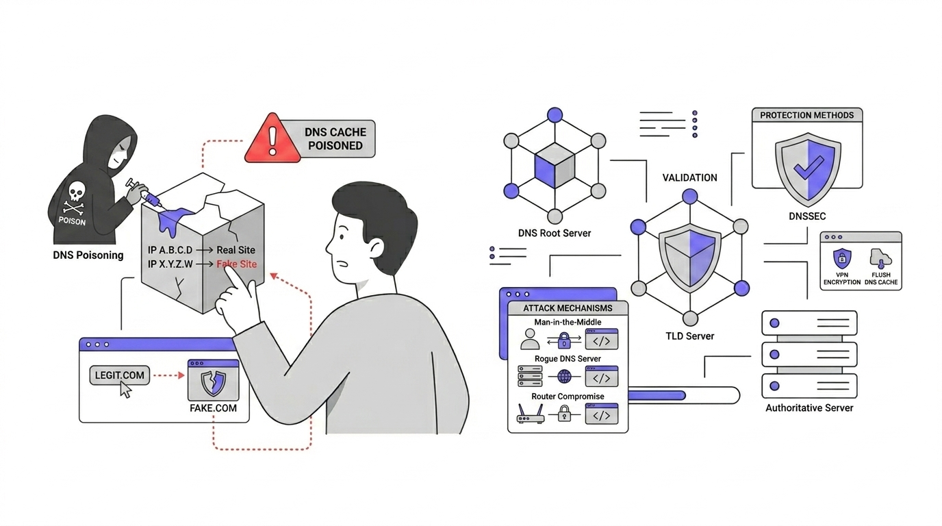 Focusnic - DNS Poisoning: Bahaya, Mekanisme Serangan, dan Cara Perlindungan
